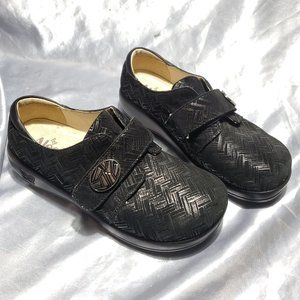 ALEGRIA JOL-588 black velcro strap shoes Joleenterlockin SZ 37 7/7.5 - NICE!